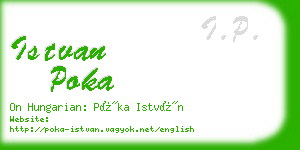 istvan poka business card